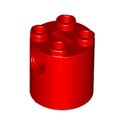 30361c-021ブロック丸2×2×2ロボット胴体レッド