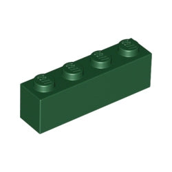 3010-141ブロック1×4ダークグリーン