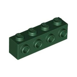 30414-141ブロック1×4側面にスタッド有ダークグリーン