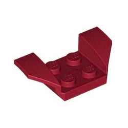 41854-154ウィングマッドガード2×4ダークレッド