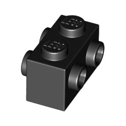 52107-026ブロック1×2両側面にスタッド有ブラック