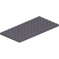 3028-199プレート6×12ダークブルーイッシュグレイ