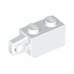 30364-001ヒンジブロック1×2ロック端に指1本ホワイト