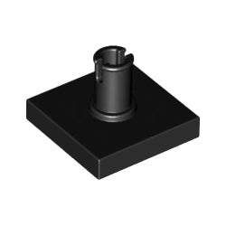 2460-026特殊タイル2×2上部ピン付ブラック