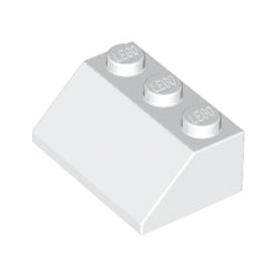 3038-001スロープ45度2×3ホワイト