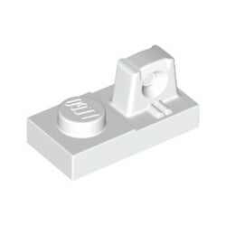 30383-001ヒンジプレート1×2ロック上部に指1本ホワイト
