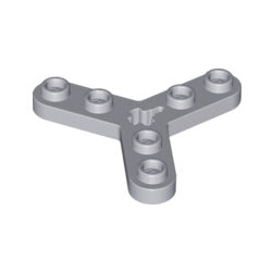 32125-194テクニックプロペラプレート車軸穴と6スタッドライトブルーイッシュグレイ