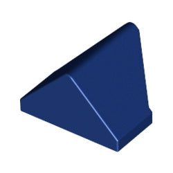 3049c-140スロープ45度1×2両側傾斜-45度切込みダークブルー