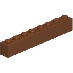 3008-192ブロック1×8レディシュブラウン