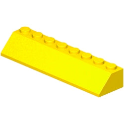 4445-024スロープ45度2×8イエロー