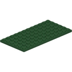 3028-141プレート6×12ダークグリーン