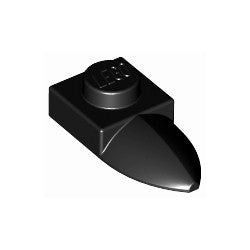 49668-026プレート1×1牙付ブラック