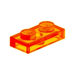 3023-182プレート1×2トランスオレンジ