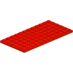 3028-021プレート6×12レッド