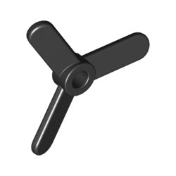 2421-026プロペラ-3枚刃スモールサイズ ブラック