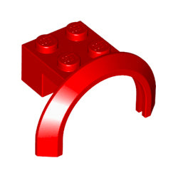 50745-021マッドガードアーチ4×2-1/2×2レッド