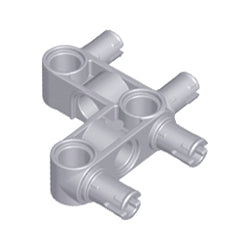 55615-194テクニックピンコネクター3×3垂直L字/ペグ4個付ライトブルーイッシュグレイ