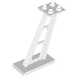 4476-001支柱2×4×5-傾斜有ホワイト