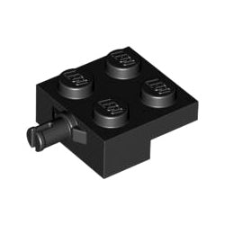 4488-026プレート2×2片側小径軸ホルダー付ブラック