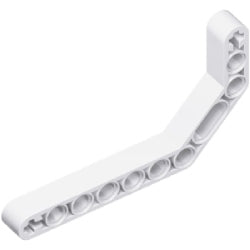 32009-001テクニックリフトアーム1×11.5ダブルベントホワイト