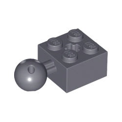 57909b-199テクニックブロック2×2ボール付ダークブルーイッシュグレイ