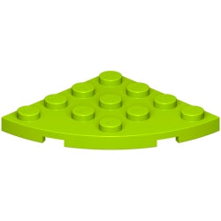 30565-119プレート4×4コーナー丸ライム