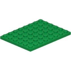 3036-028プレート6×8グリーン