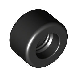 30028-026スリックタイヤ長径14ミリ×幅9ミリブラック