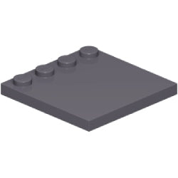 6179-199特殊タイル4×4端にスタッド有ダークブルーイッシュグレイ