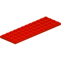 3029-021プレート4×12レッド