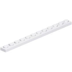 60479-001プレート1×12ホワイト