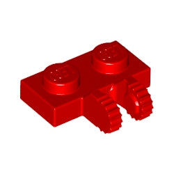 60471-021ヒンジプレート1×2ロック側面に指2本レッド(旧型)