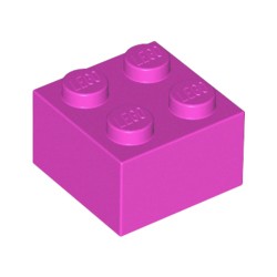 3003-221ブロック2×2ダークピンク