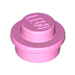 4073-222プレート1×1丸ブライトピンク