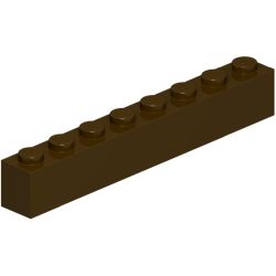 3008-308ブロック1×8ダークブラウン