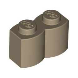 30136-138ブロック1×2丸太ダークタン