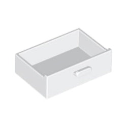 4536-001コンテナ引きだし2×3ホワイト