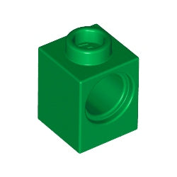 6541-028テクニックブロック1×1ペグ穴1個グリーン