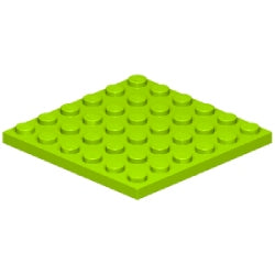 3958-119プレート6×6ライム