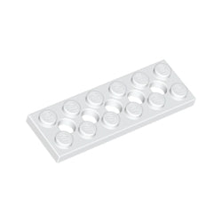 32001-001テクニックプレート2×6ペグ穴有ホワイト