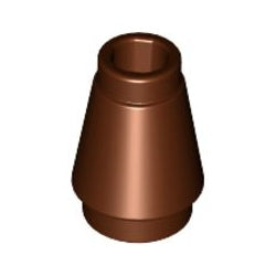 4589b-192コーン1×1レディシュブラウン