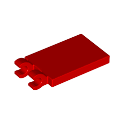 30350-021特殊タイル2×3側面にクリップ2個レッド