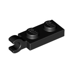 63868-026プレート1×2端に水平クリップ付ブラック