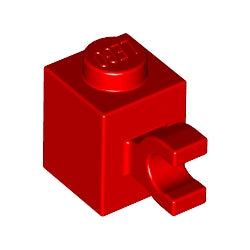 60476-021ブロック1×1水平クリップ付レッド