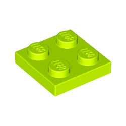 3022-119プレート2×2ライム