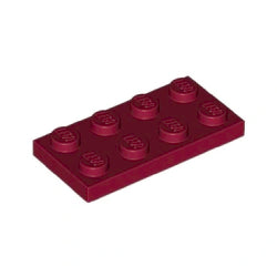 3020-154プレート2×4ダークレッド