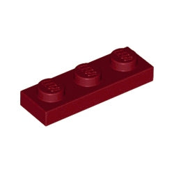 3623-154プレート1×3ダークレッド
