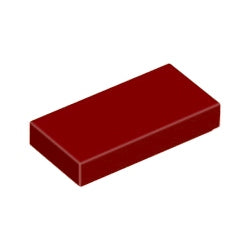 3069b-154タイル1×2ダークレッド