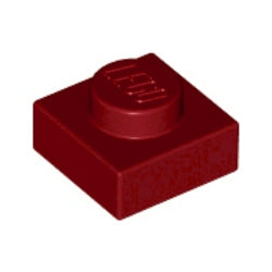 3024-154プレート1×1ダークレッド