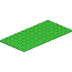 3028-037プレート6×12ブライトグリーン
